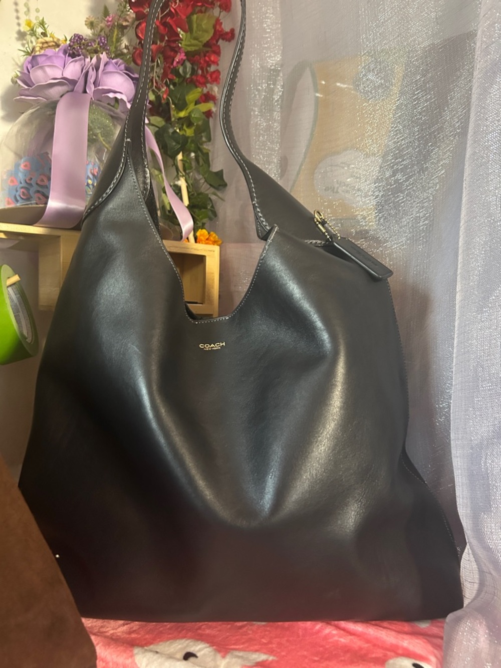 Coach Brooklyn Shoulder Bag 39 in Black - Picture 5 of 17